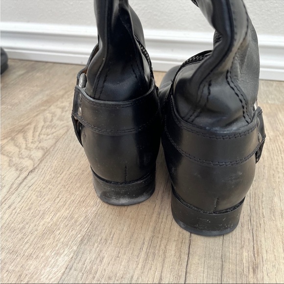 FRYE Melissa Harness Black Boots - Picture 4 of 5